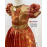 Kids Silk Frock Pattu Gown with Lotus Aari Work and Elephant Border