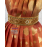 Kids Silk Frock Pattu Gown with Lotus Aari Work and Elephant Border
